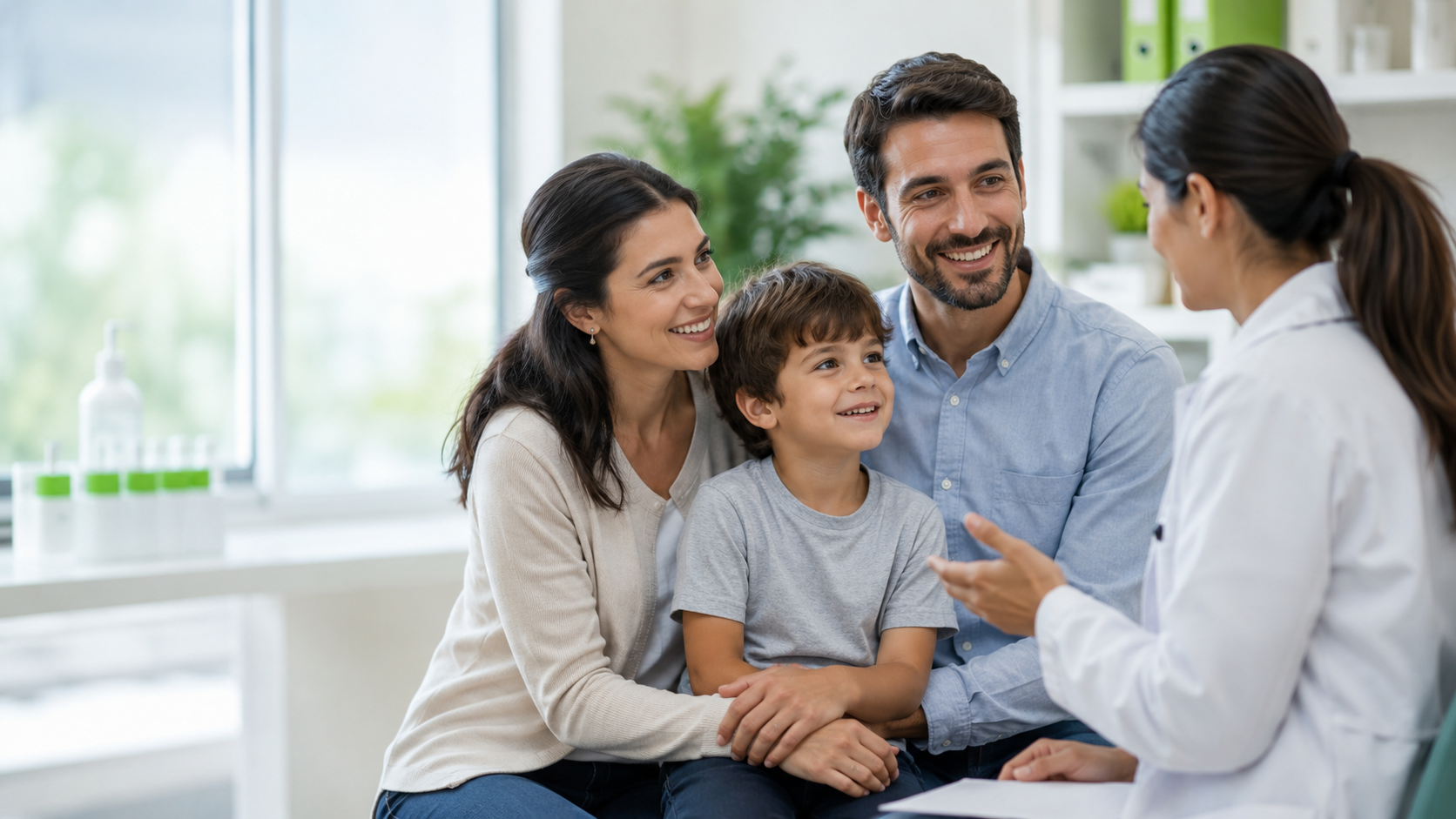 Família em atendimento médico no LABBH